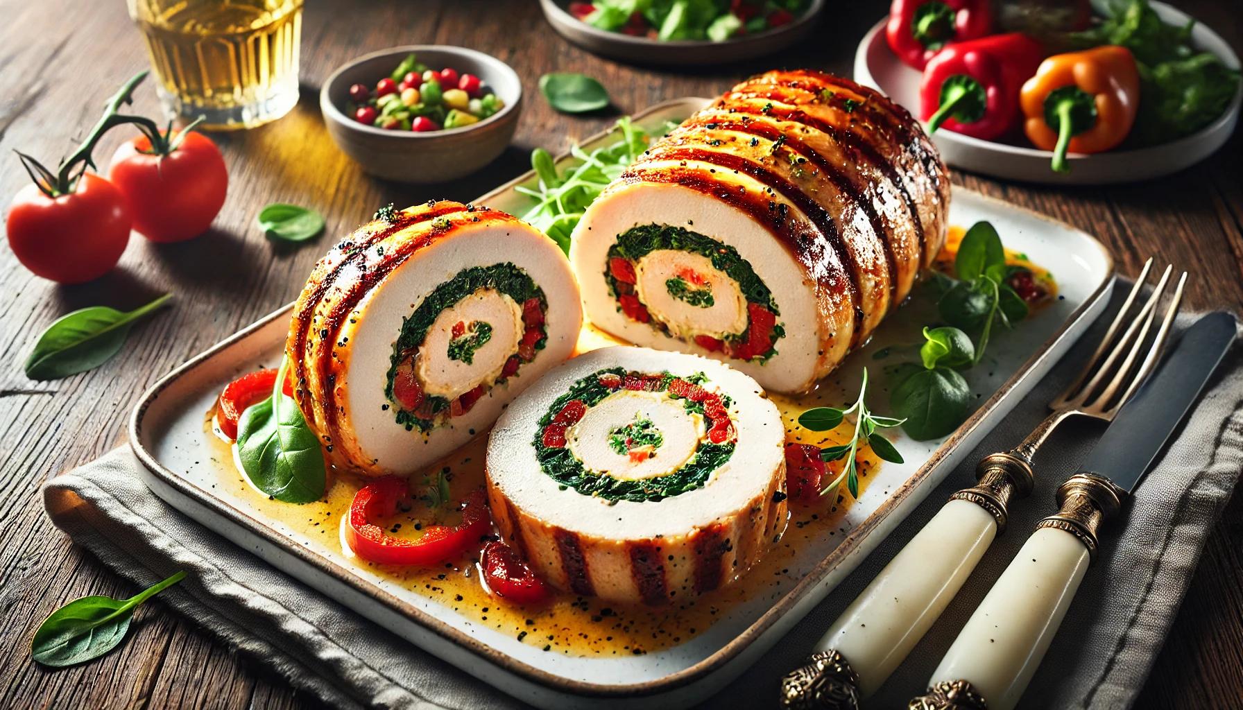 Rulada din piept de pui - aperitiv delicios