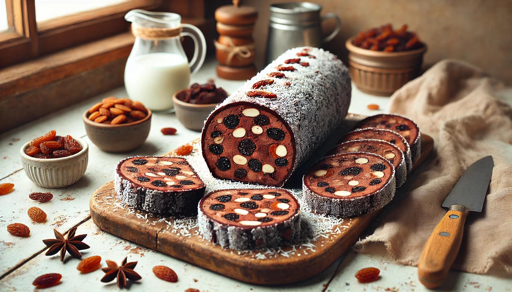 Salam de biscuiti de post - desert rapid si gustos