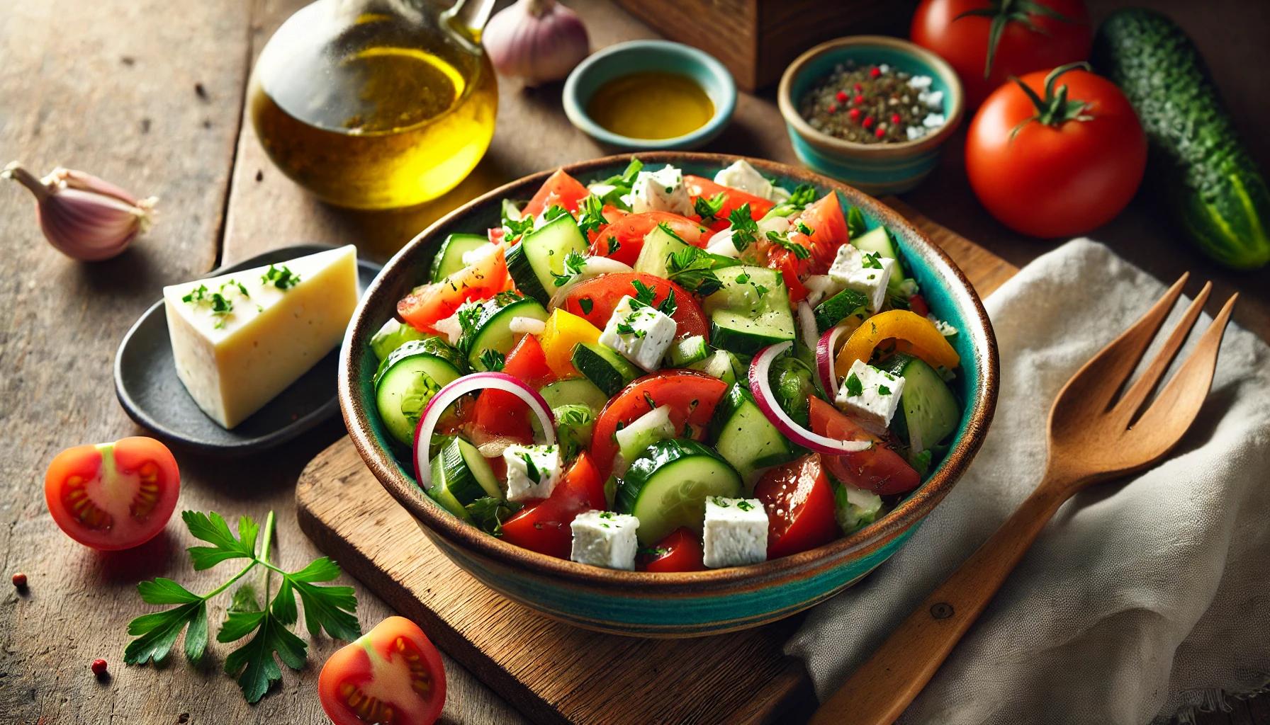 Salata bulgareasca - reteta clasica, sanatoasa si plina de arome