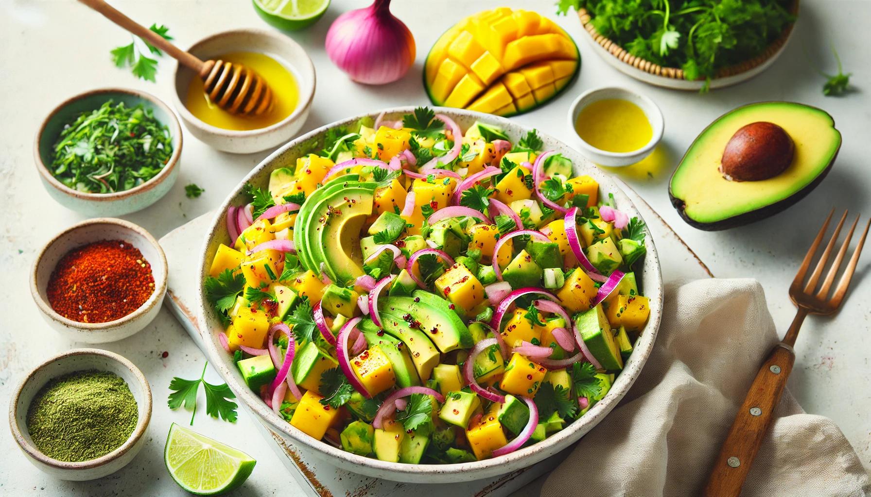 Salata de avocado si mango - reteta perfecta pentru vara