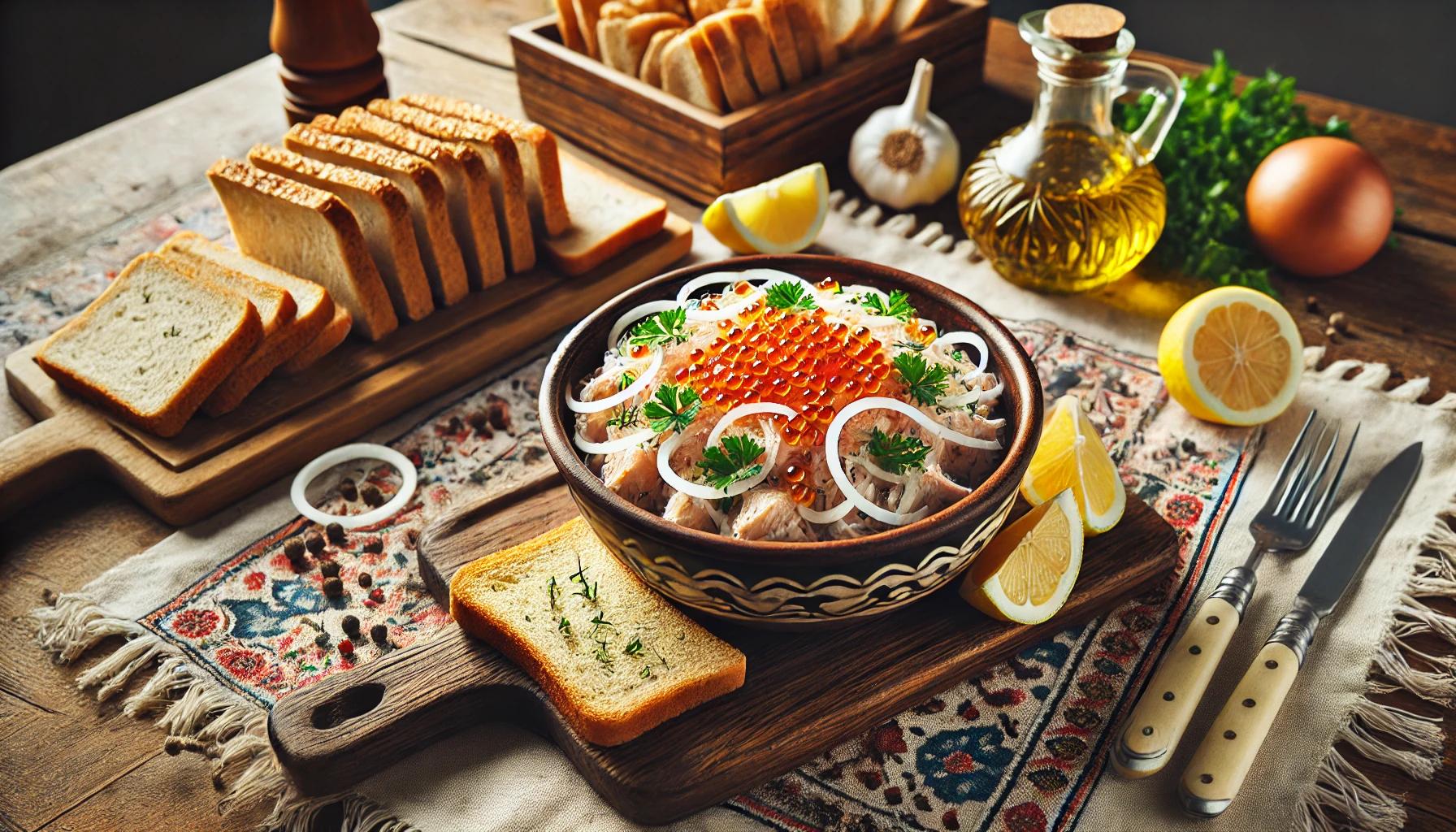 Salata de icre cu paine - reteta clasica si delicioasa