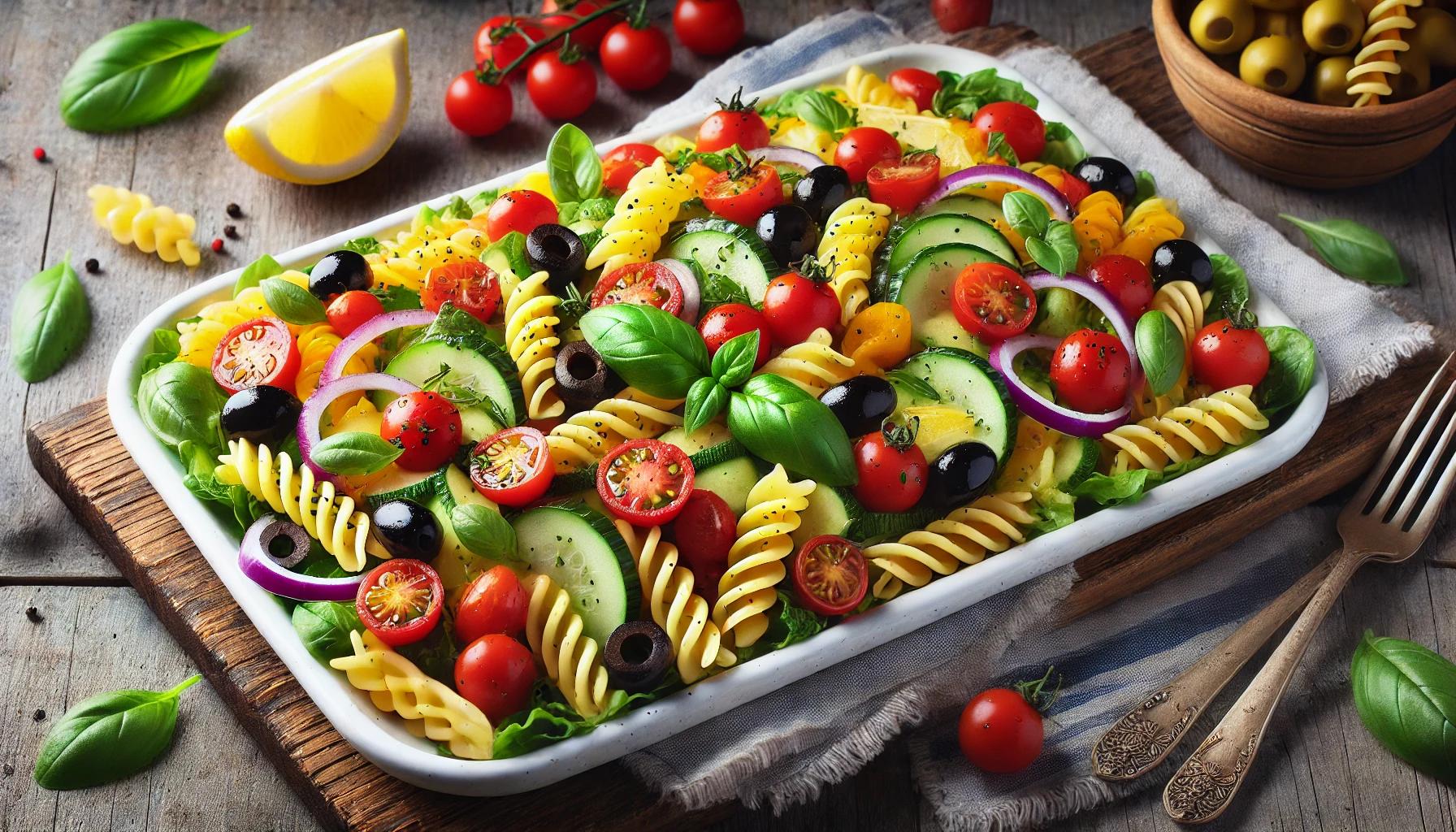Salata de paste cu legume - reteta rapida