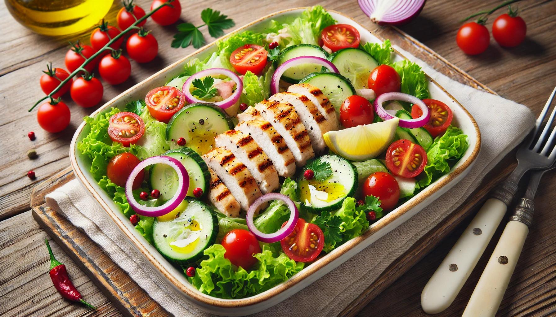 Salata de pui - reteta usoara si sanatoasa
