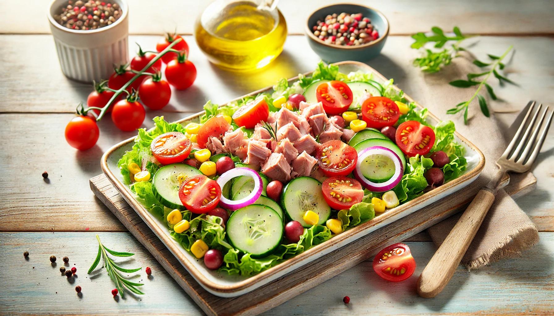 Salata de Ton - Reteta Simpla, Rapida si Sanatoasa
