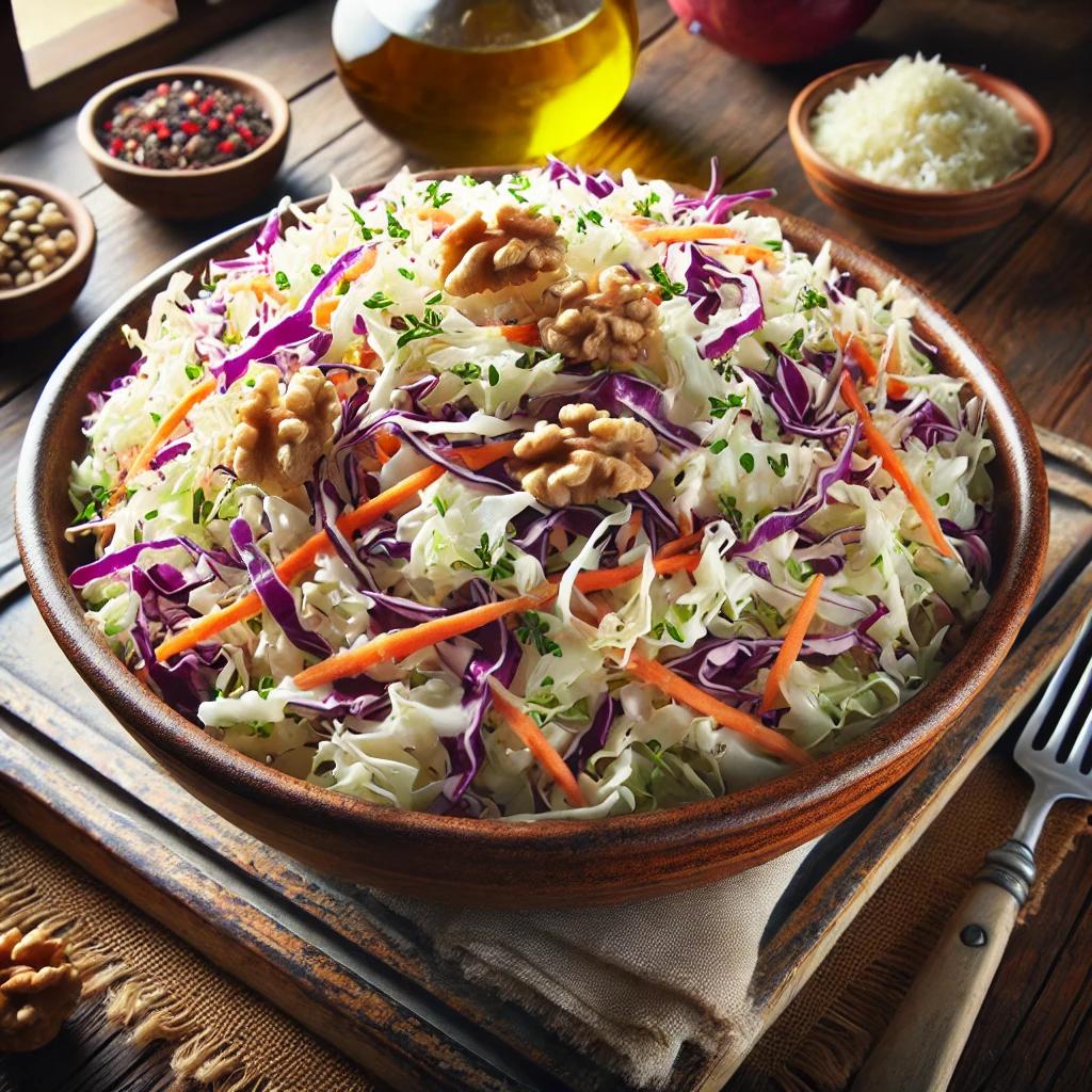 Salata de varza alba si rosie - reteta greceasca