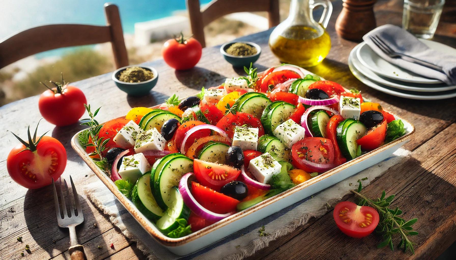 Salata Greceasca: Reteta Autentica din Insulele Grecesti