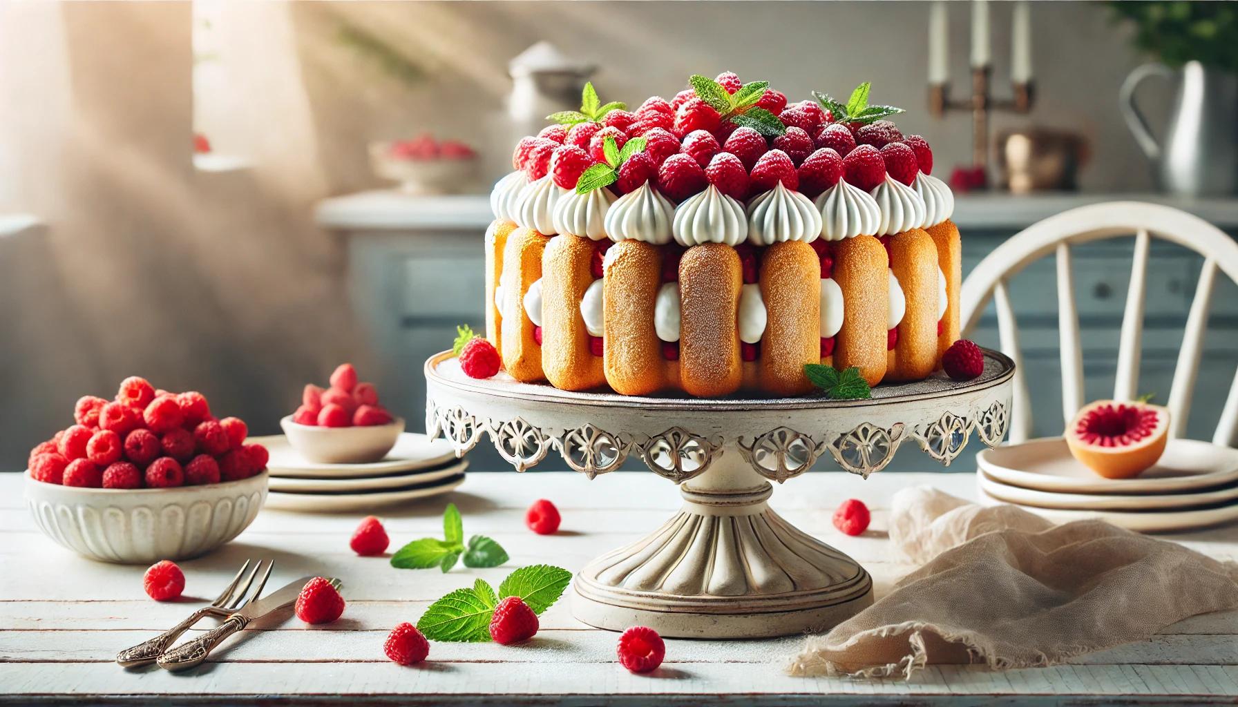 Sarlota cu Zmeura Delicioasa