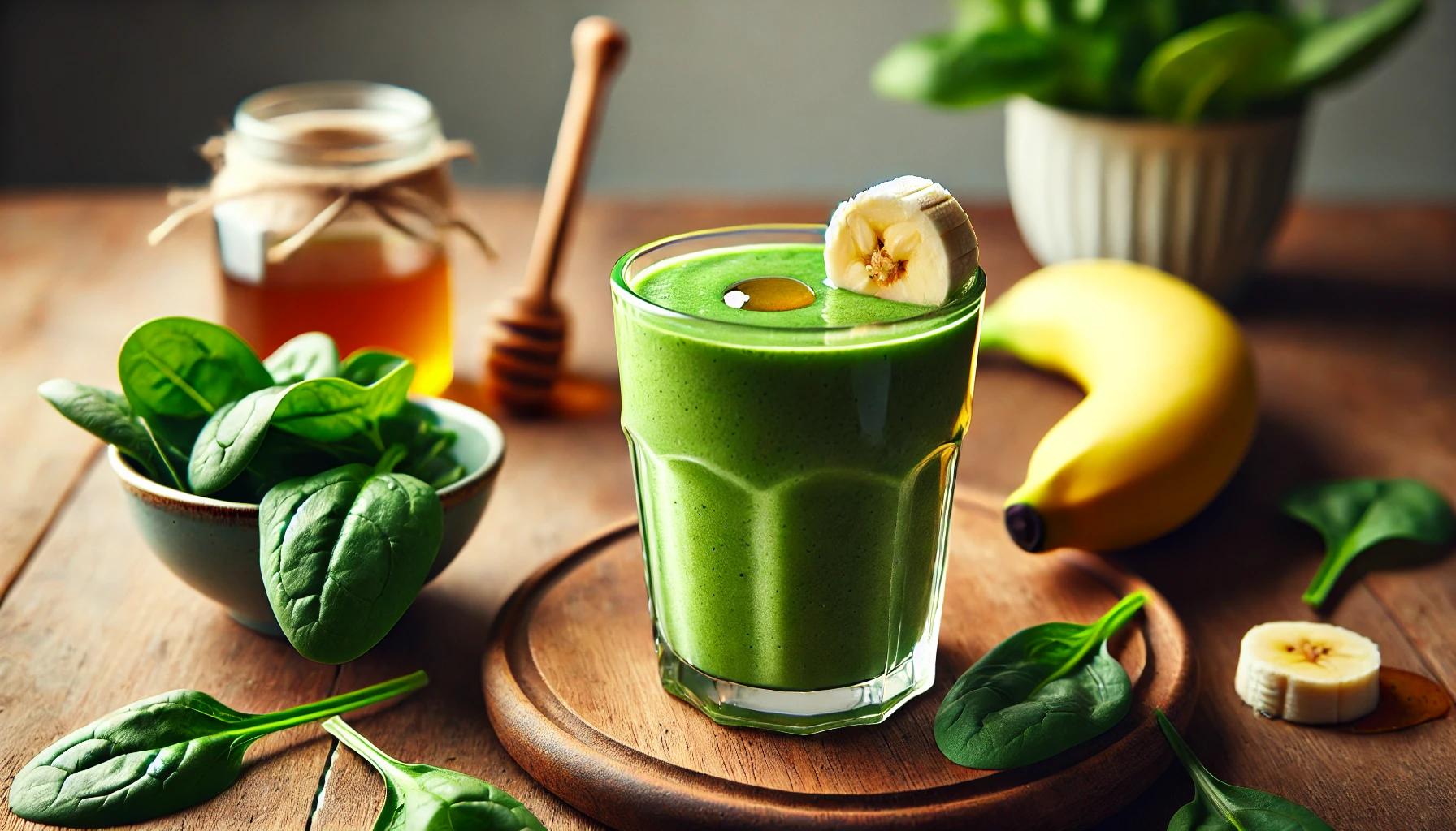 Smoothie cu banane si spanac - reteta sanatoasa si energizanta