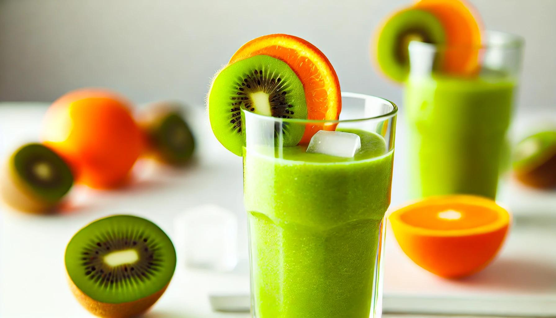 Smoothie cu kiwi si portocale - Bautura sanatoasa si racoritoare