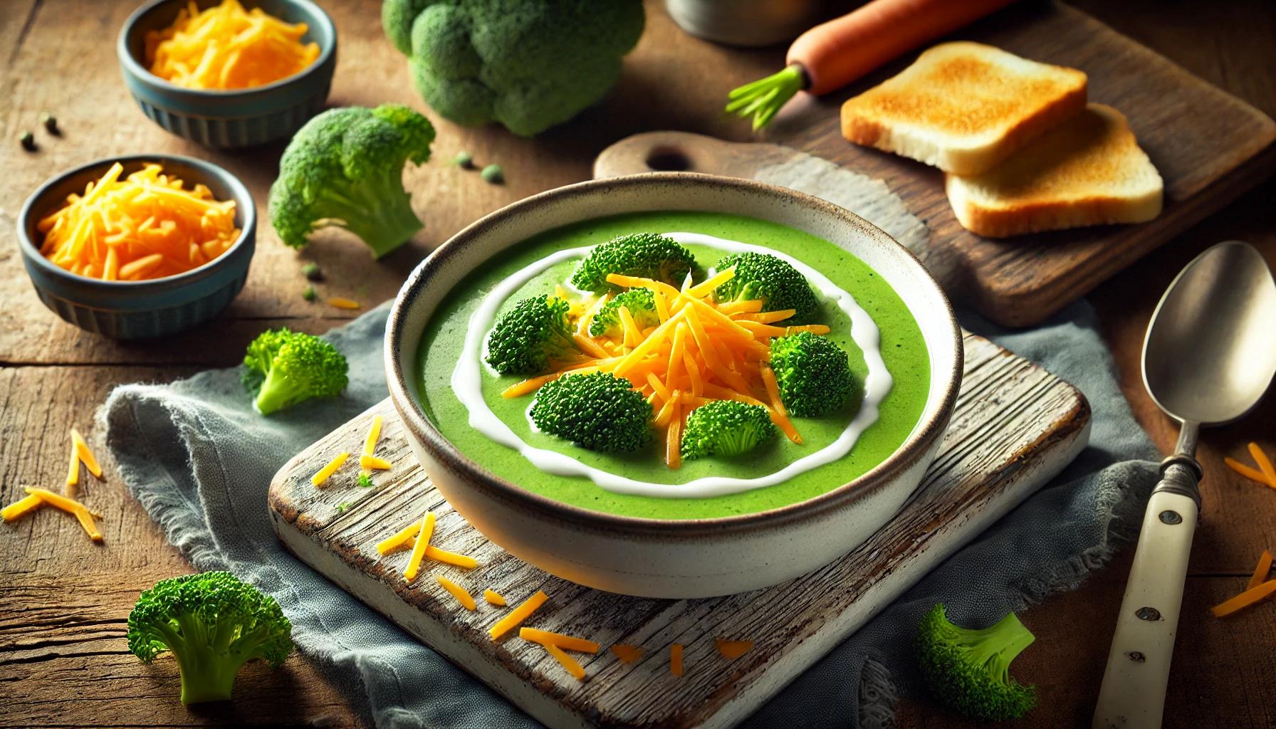 Supa crema de broccoli, sanatoasa si de dieta