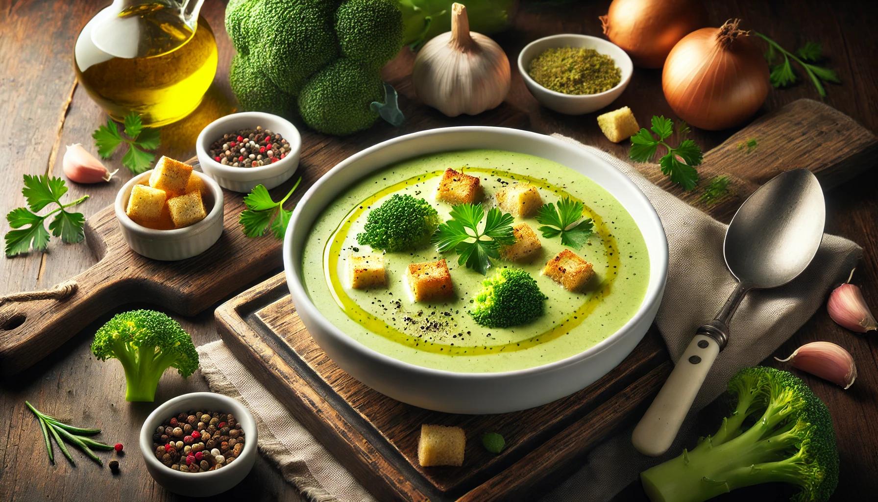 Supa crema de broccoli - sanatoasa si gustoasa