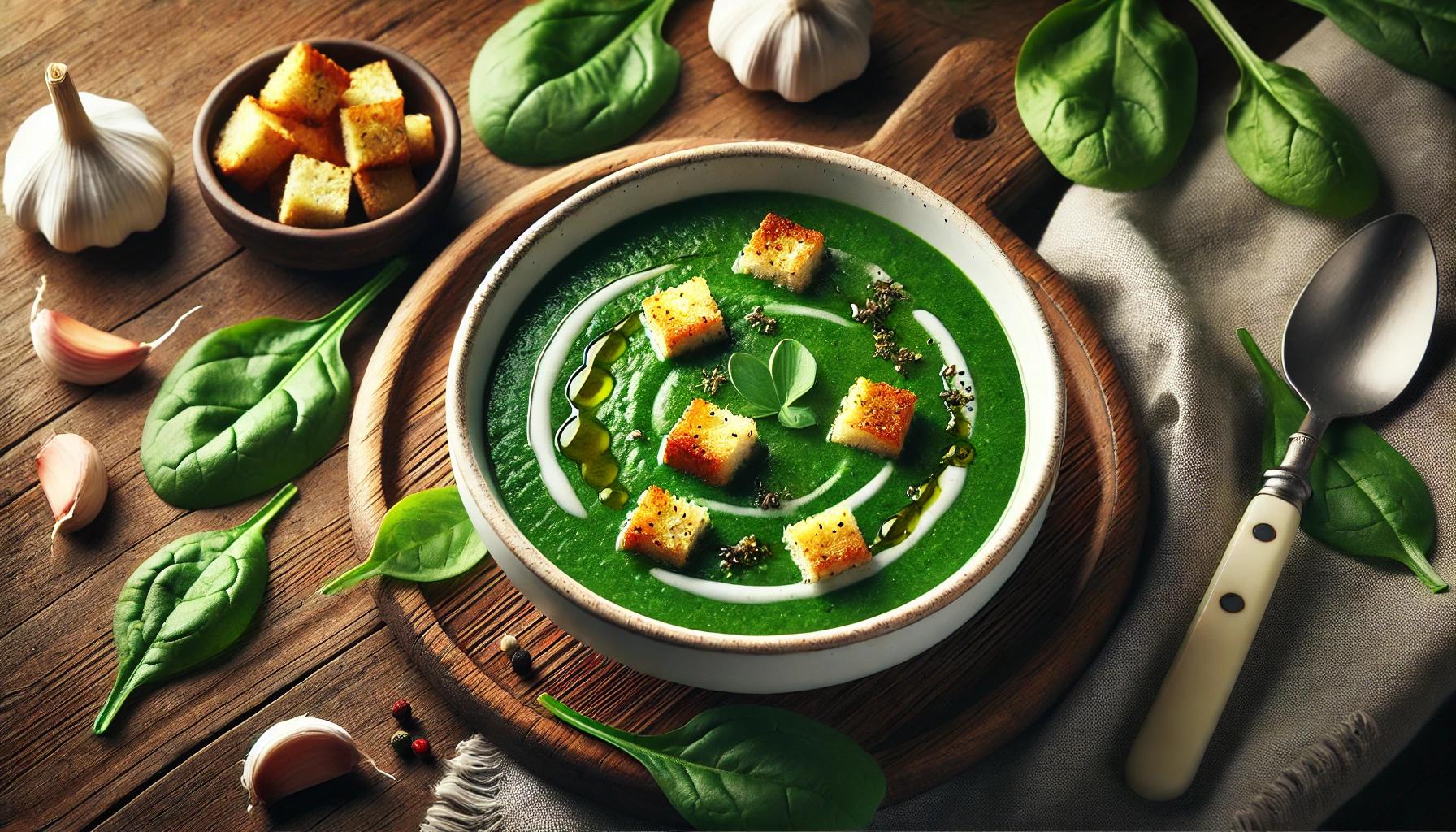 Supa crema de spanac - Reteta usoara si nutritiva