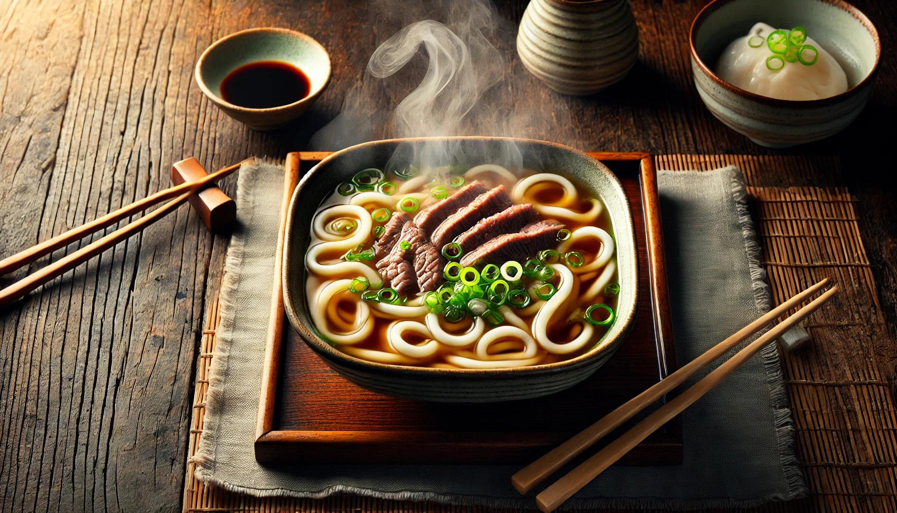 Supa udon cu carne de vita - reteta delicioasa