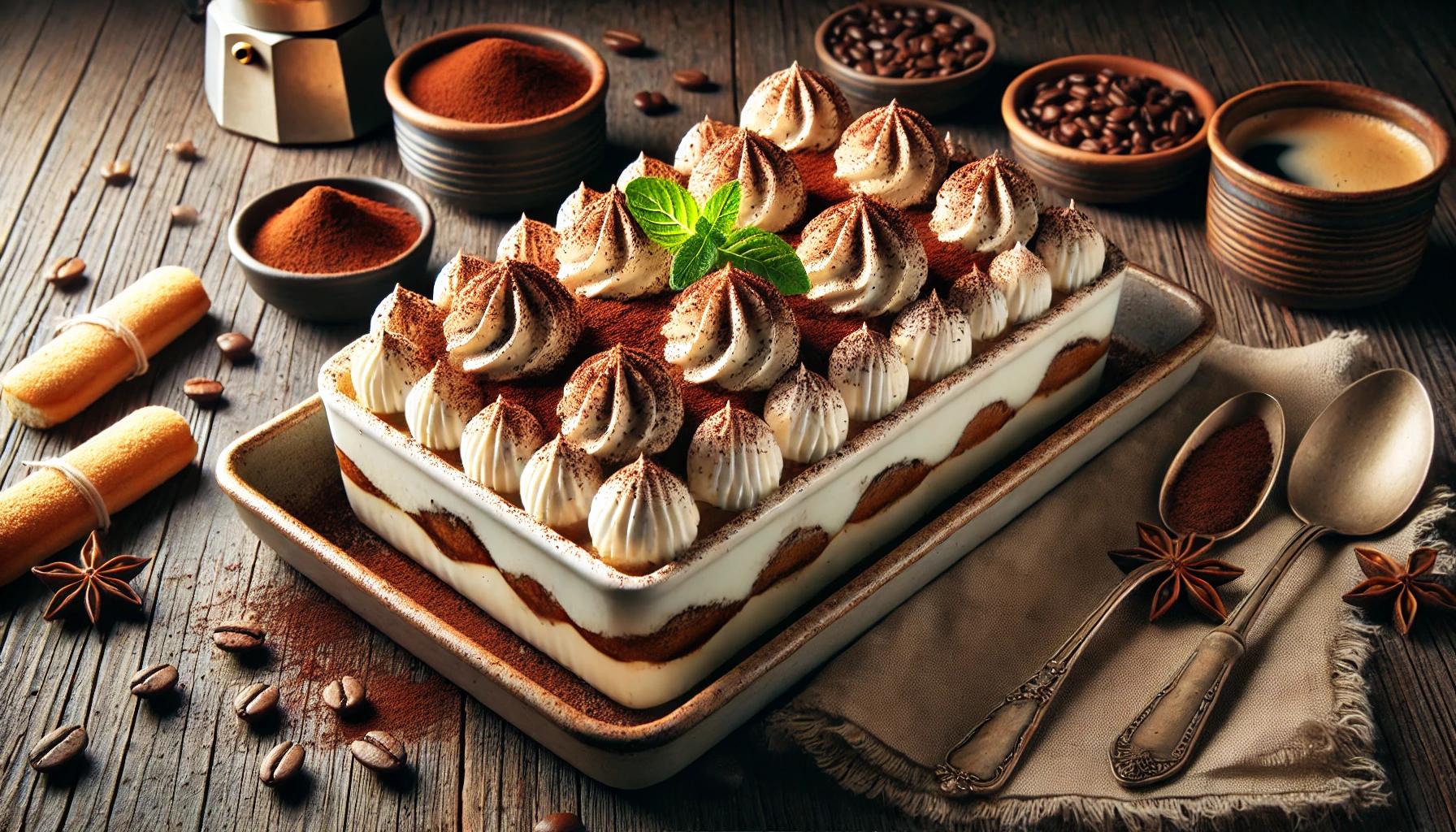 Tiramisu cu Mascarpone si Frisca - Desert Italian