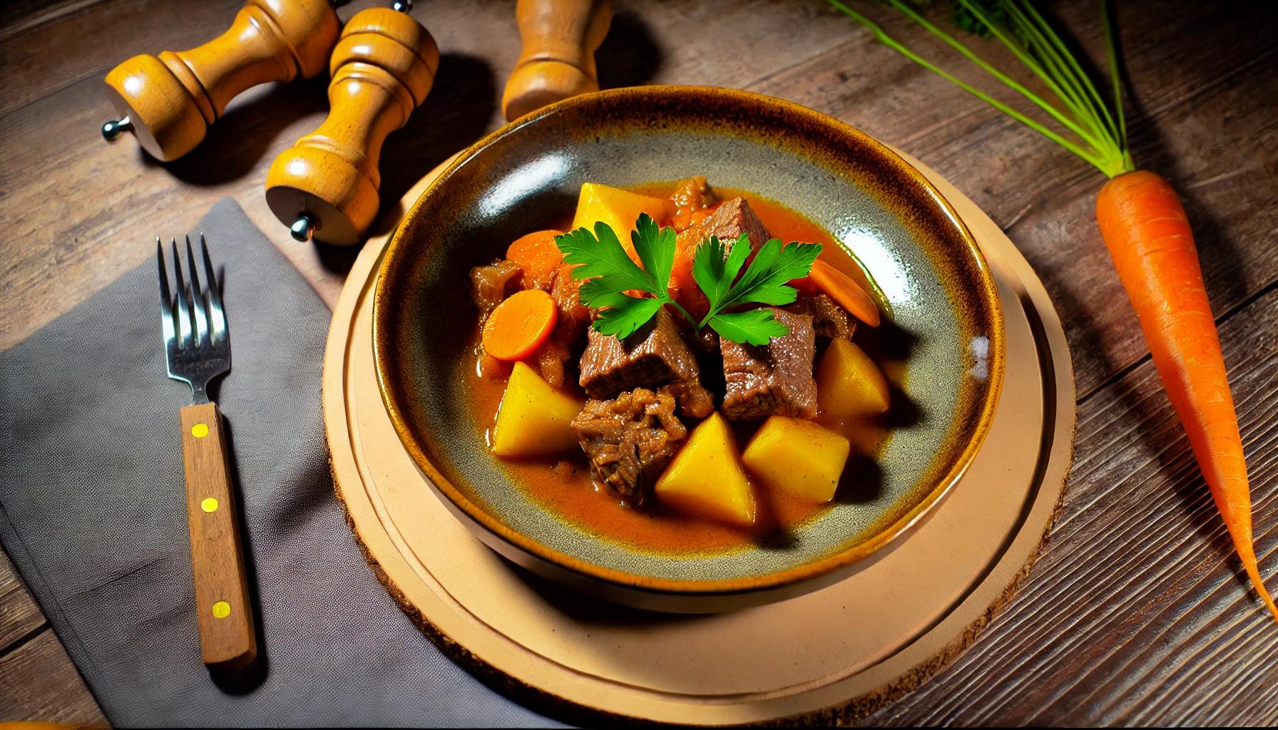 Tocana de vita cu cartofi si morcovi - reteta delicioasa