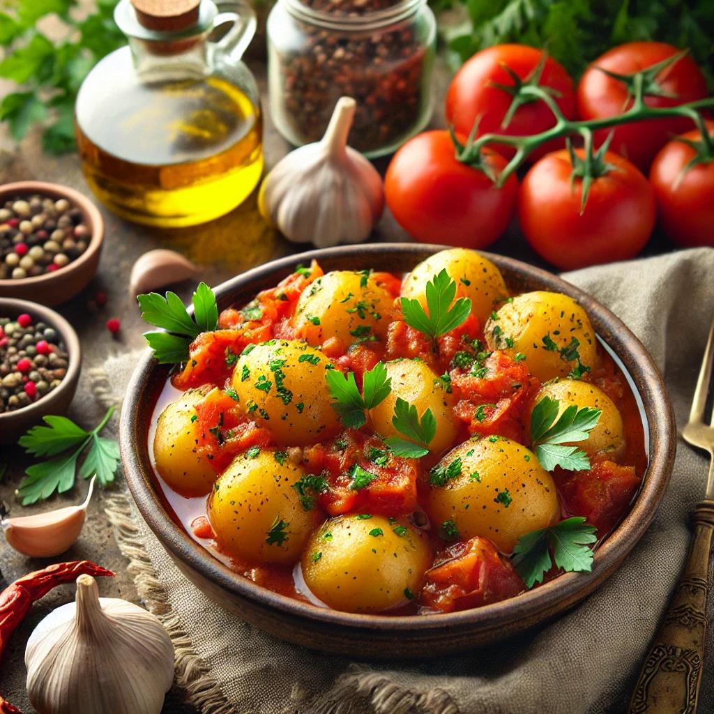 Tocanita de cartofi in stil grecesc - reteta aromata