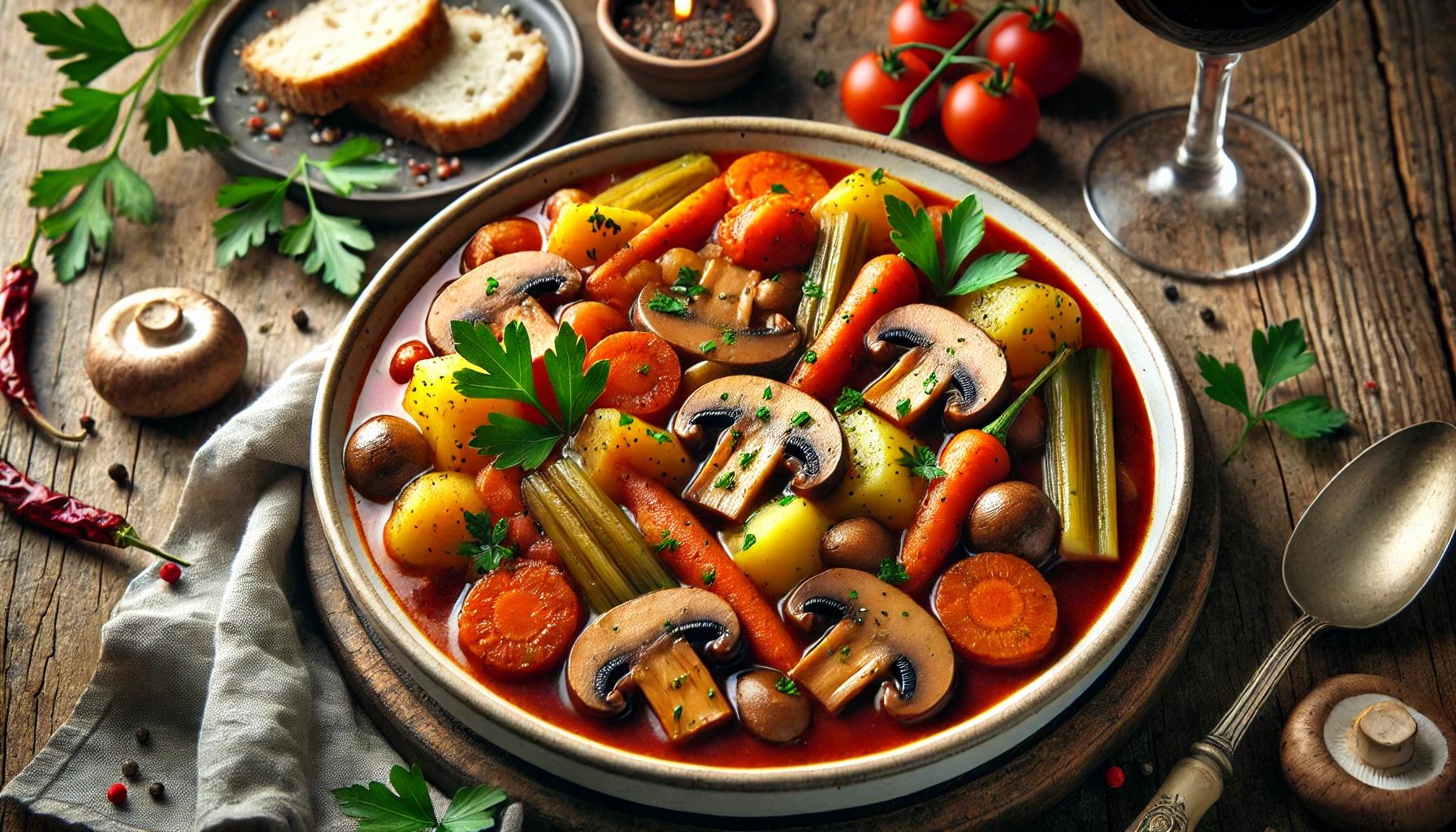 Tocanita de ciuperci cu cartofi - reteta de post delicioasa