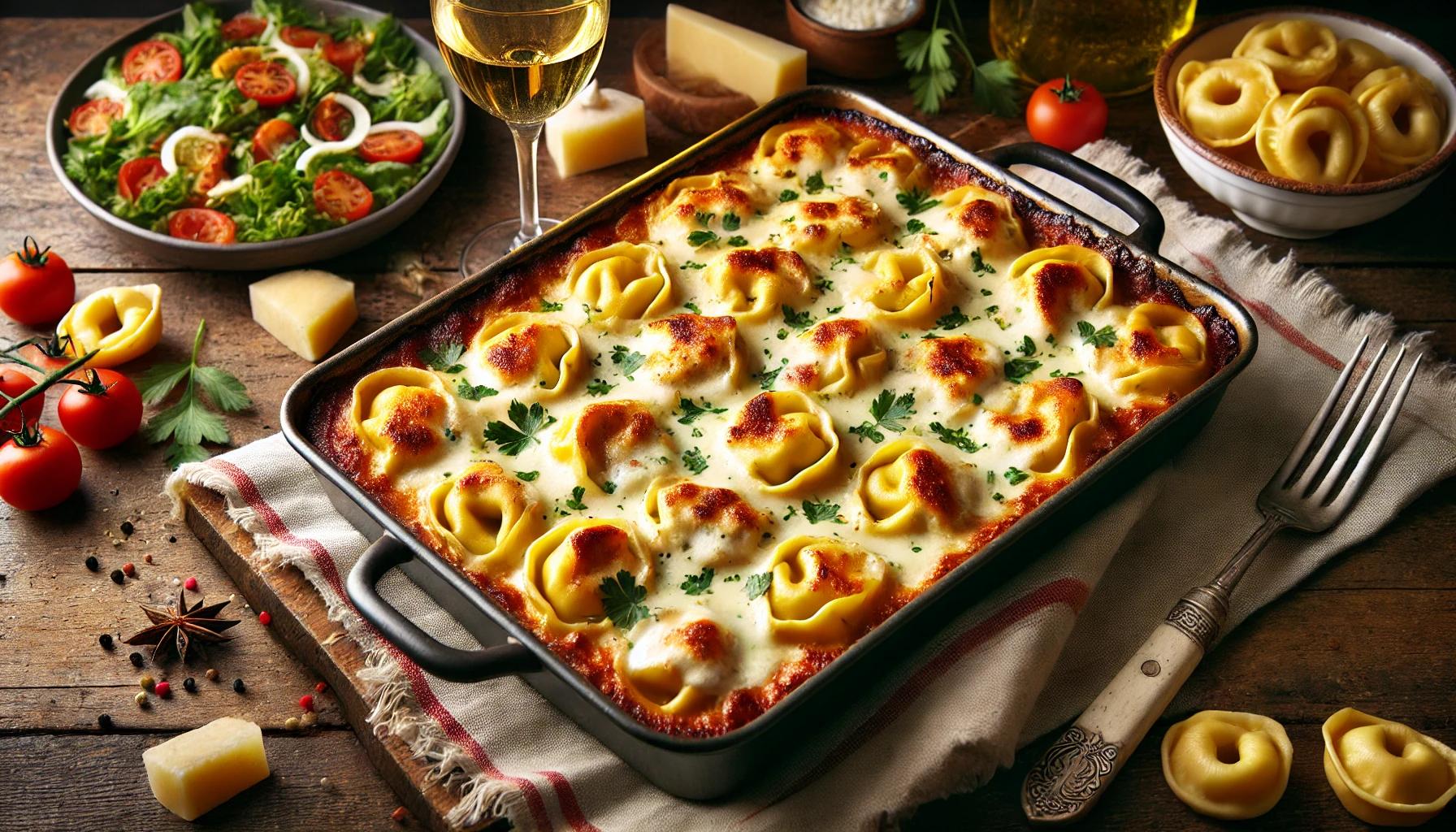 Tortellini la cuptor - reteta rapida gata in 20 minute