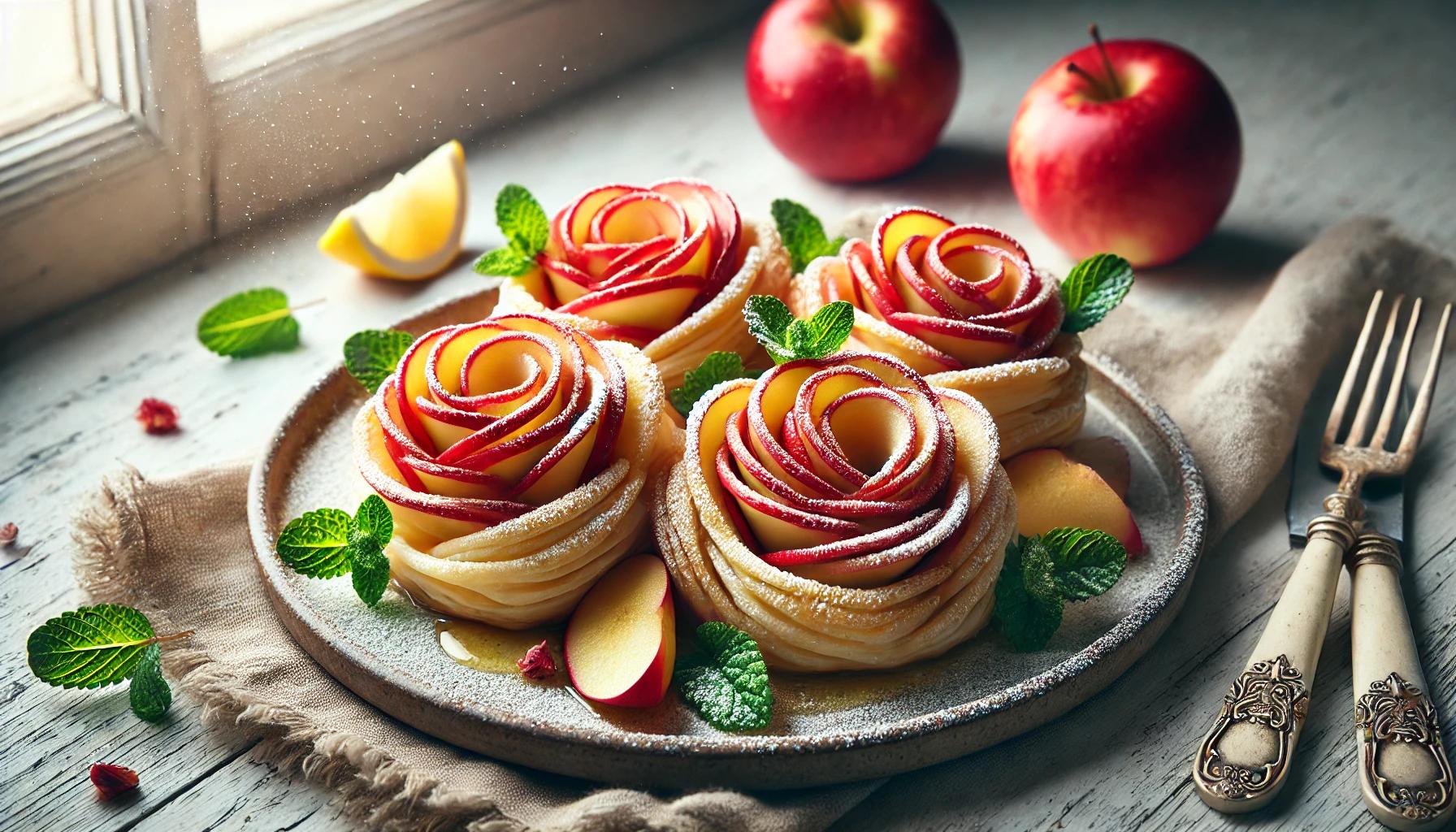 Trandafiri din mere. Desertul elegant si simplu de preparat