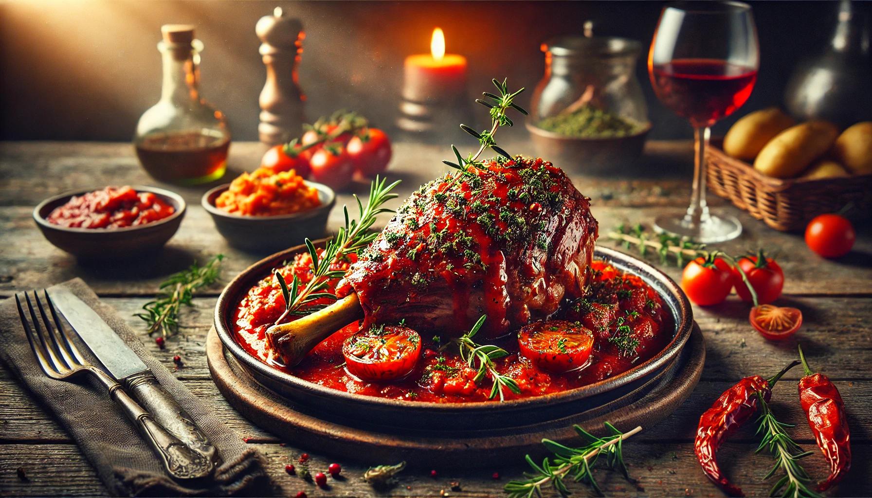 Pulpa de miel la cuptor cu sos de rosii si ierburi aromatice - Reteta delicioasa