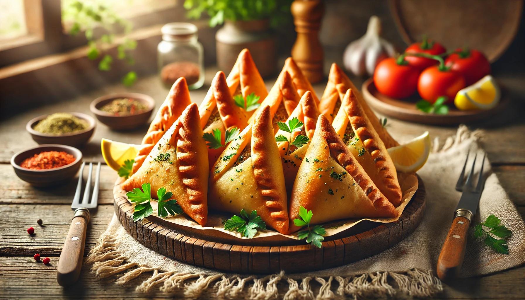 Sambusek cu carne - Reteta traditionala libaneza de placinta cu carne