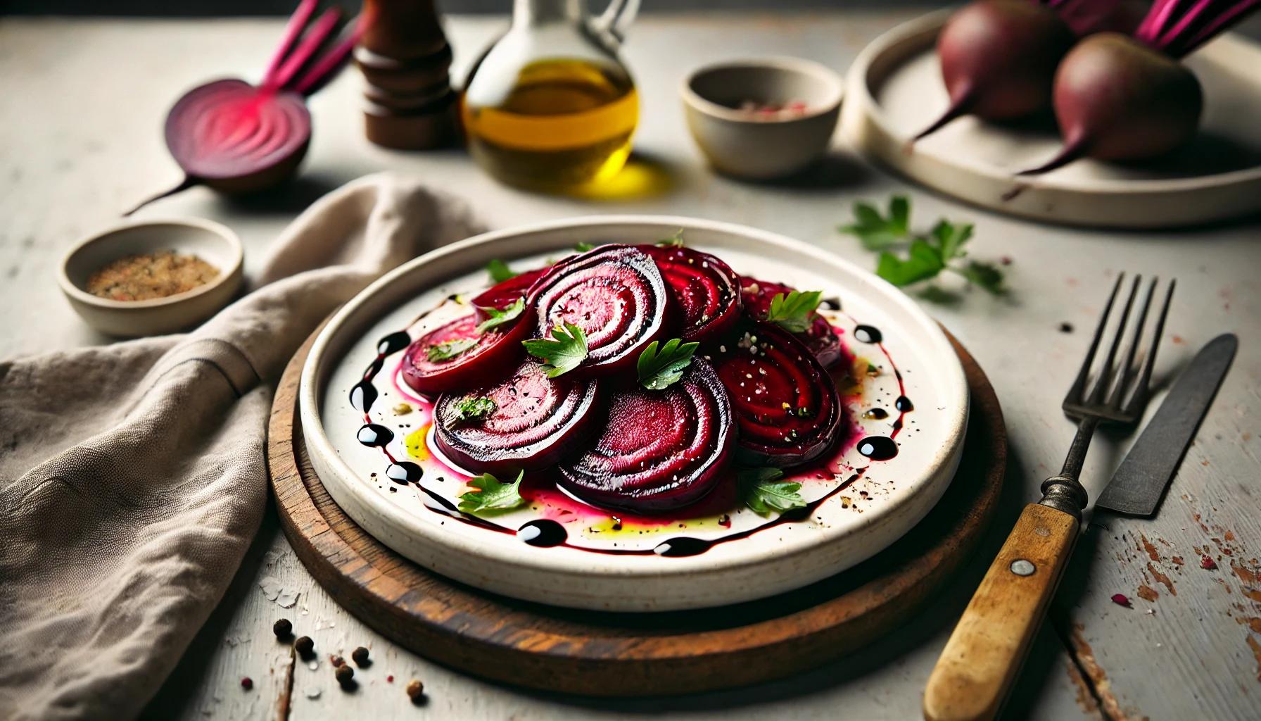 Sfecla gatita la aburi cu otet balsamic - Reteta simpla si sanatoasa